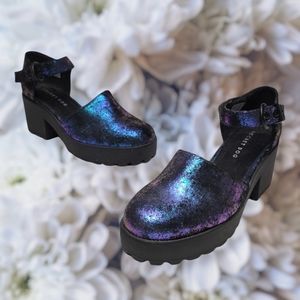 Rocket dog blue purple platforms, 8.5